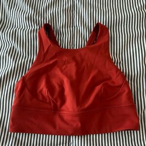 Lululemon sports bra size 10 cayenne color